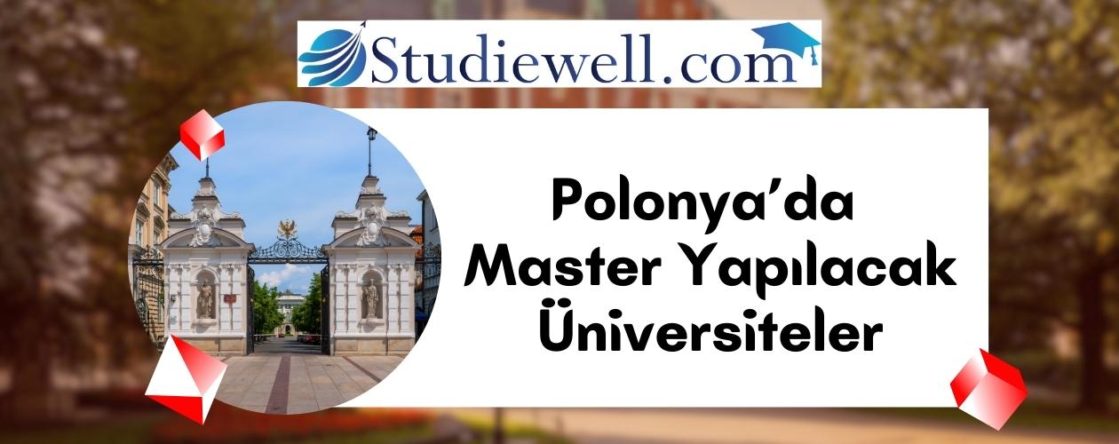 Polonya’da Master Yapılacak Üniversiteler - Studiewell com